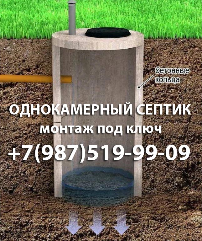 Купить однокамерный септик в Ногинске и Ногинском районе